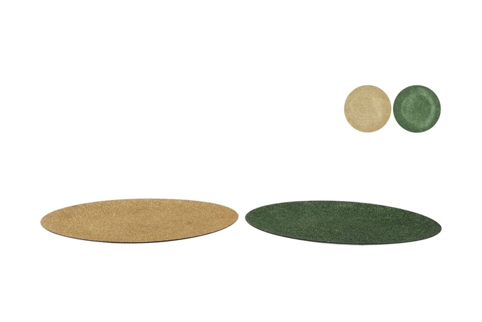 <h4>Melamine Shine Olive Green/gold Plate Round Ass 28x28x2cm</h4>