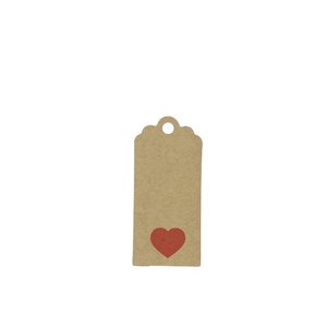 Valentine Labels heart d6.5*3cm x50