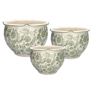 Set\\3 Pot Penelope d41xh29 light green