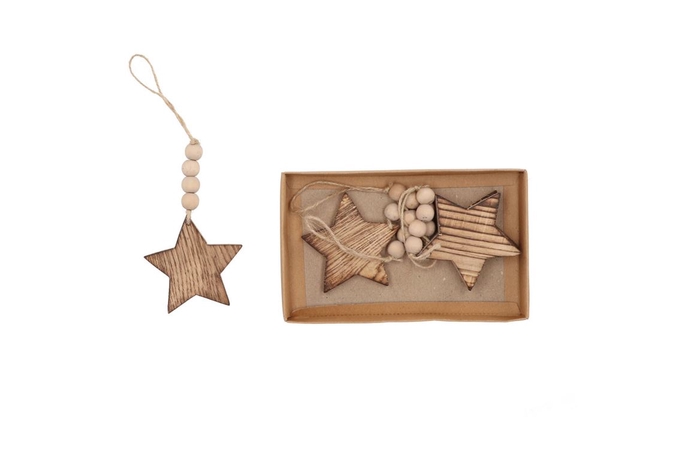 <h4>Fee Naturel Hanger Star 8x8cm P/4</h4>