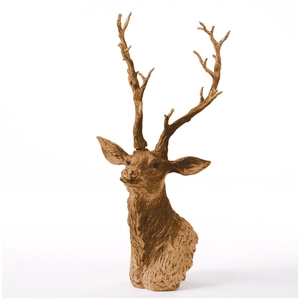 Deco Deerhead Thora L41w31h73 Gold