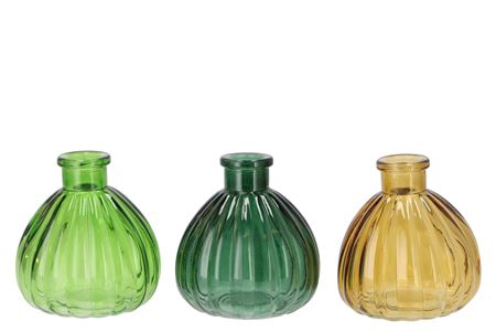 <h4>Karakum Forest Green Glass Bottle 9x9x10cm</h4>