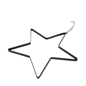 Kerst Deco ster ijzer hanger 35cm