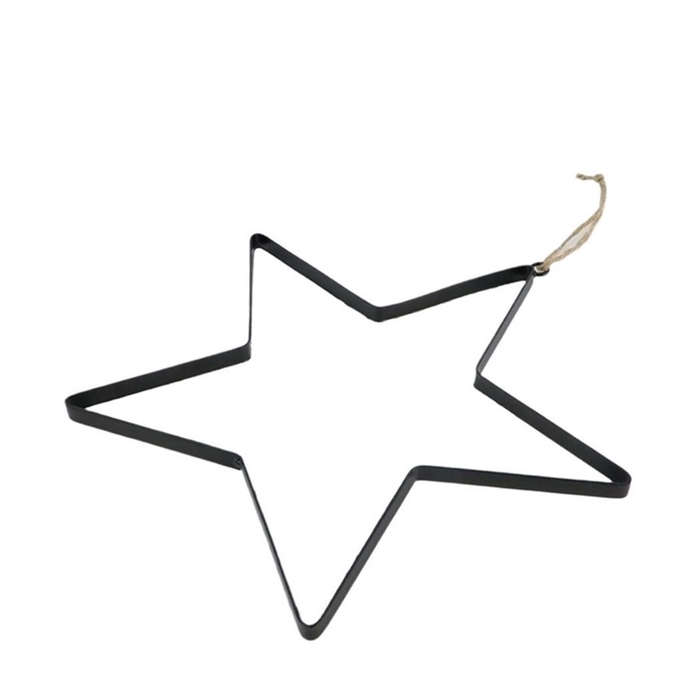 <h4>Kerst Deco ster ijzer hanger 35cm</h4>