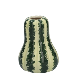 Herfst Keramiek Vaas pompoen d11*14cm
