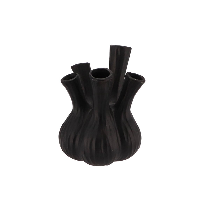 <h4>Aglio Matt Black Vase 20x25cm Nm</h4>