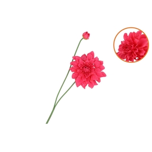 Silk Dahlia Spike Red 78cm Nm