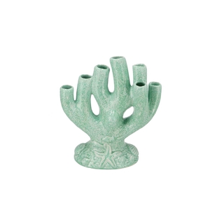 Shella Green Vase Coral 22x12x25cm