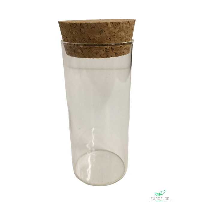 <h4>BUISJE MET KURK H10CM D45MM 120ML 12pcs</h4>