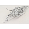 Dried Strelitzia Leaf L Silver Stem Slv