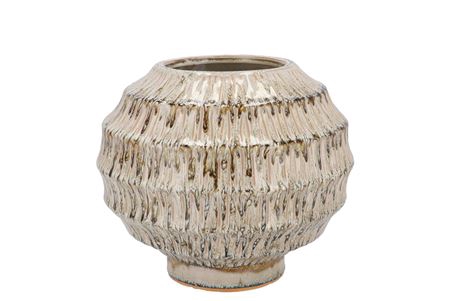<h4>Lima Green Vase Bol Active Glaze 24x24x21cm Nm</h4>