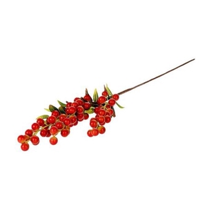 ARTIFICIAL STEM SUGAR BERRY L80 ORANGE