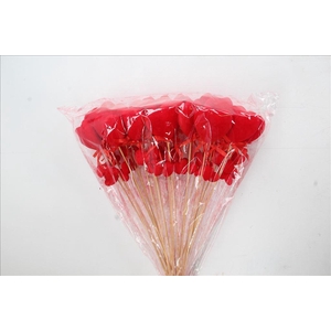 Stick heart flock red+2 hearts