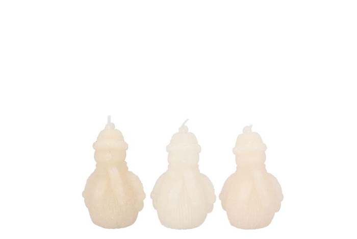 <h4>Candle Frosty Snowman Cozy Sand Mix 7x10cm</h4>
