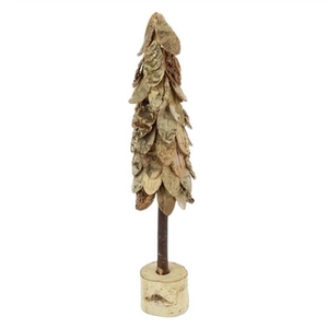 Kerst naturel Boom berk 50cm