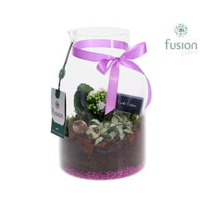 Glas Melkbus met Pasen arrangement