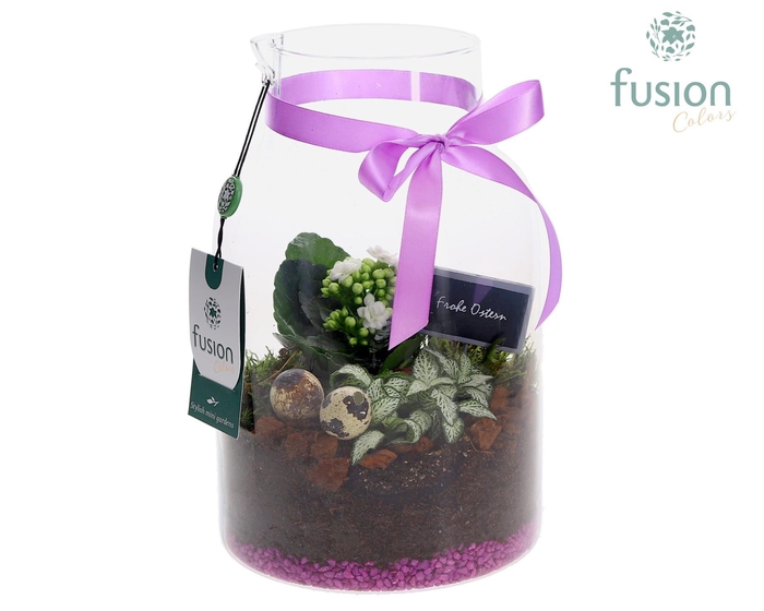 <h4>Glas Melkbus met Pasen arrangement</h4>