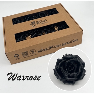 Zijde Wax-Rozen Wax Zijde Zwart