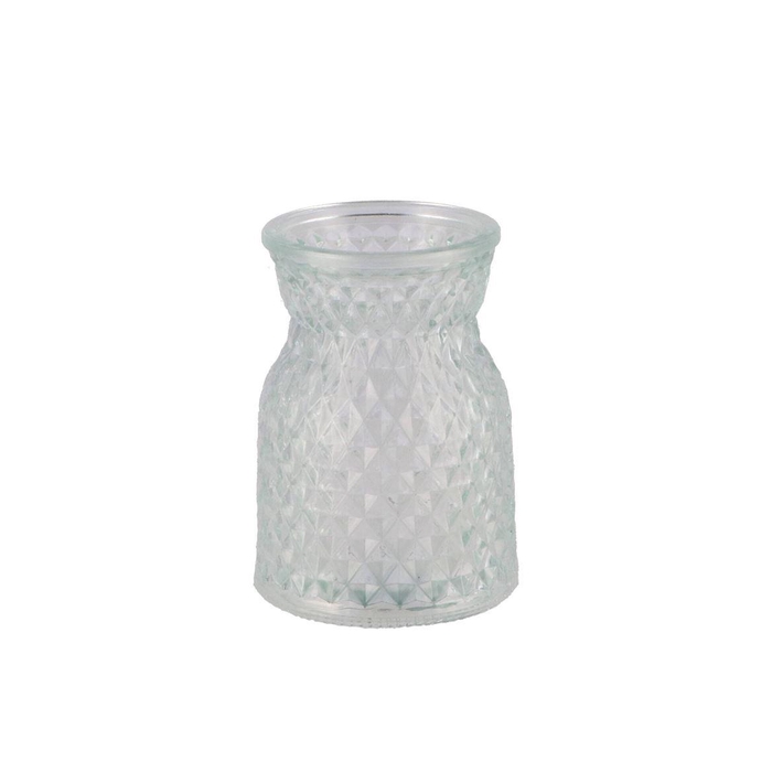 <h4>Diamond Clear Vase 8x11cm</h4>