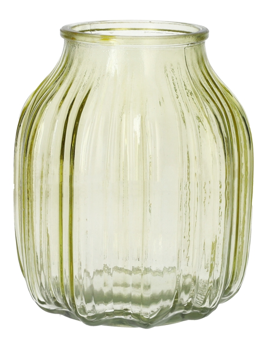 <h4>DF02-664324500 - Vase Suko d8.5/13.8xh16 soft yellow</h4>