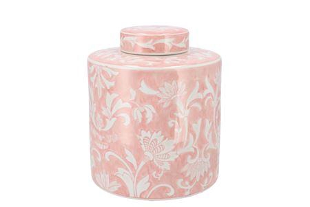 <h4>Hailey Pink Porcelain Jar Flower 23x26cm</h4>