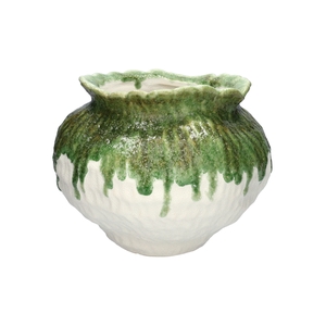 DF03-741310100 - Pot Esencia d24/31.5xh24.5 green/white