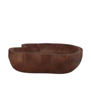 Woody Dark Natural Brown Bowl 43x40x9cm