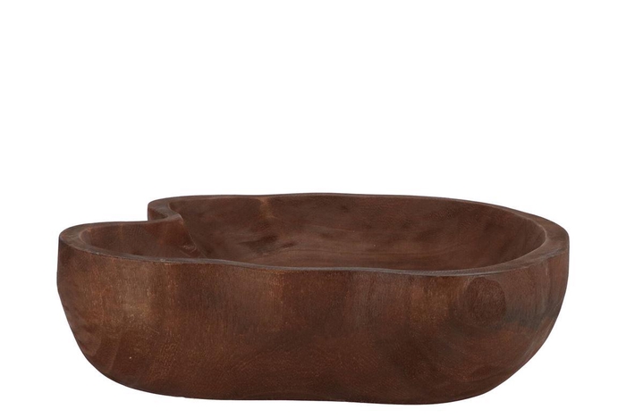 <h4>Woody Dark Natural Brown Bowl 43x40x9cm</h4>