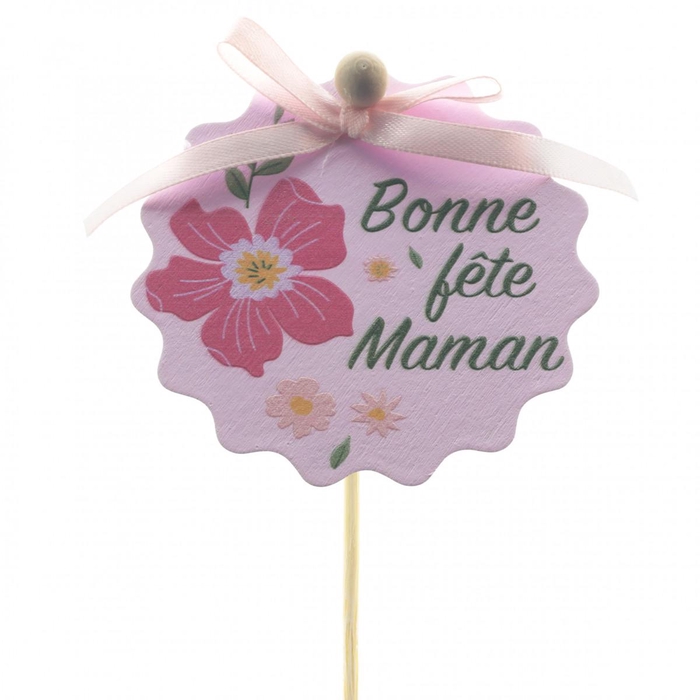 Bijsteker 50cm Bonne Fête 8cm