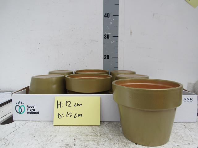 KERAMIEK POT GOUD D15XH12