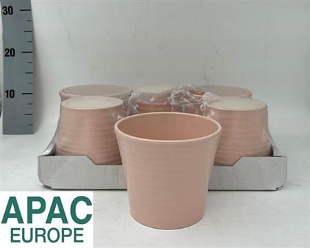 <h4>Keramische Pot H% Apricot</h4>