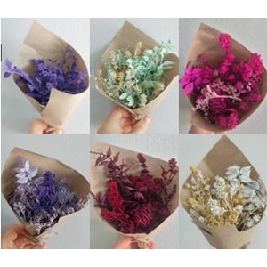 Dried bouquet 'Petit mixed colours'
