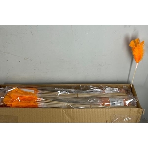 Stick Feather Orange 14cm