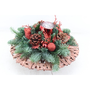 arr5 Kerst VV - Zink potje rond RED