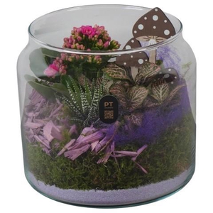 PTHG8222 Arrangement Autumn Glass in glazen vaas