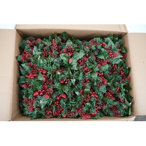 Wreath christmas ring Ø8cm red R3