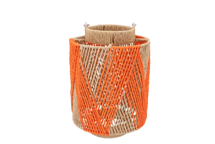 Gaby Orange Lantern 18x28cm Nm