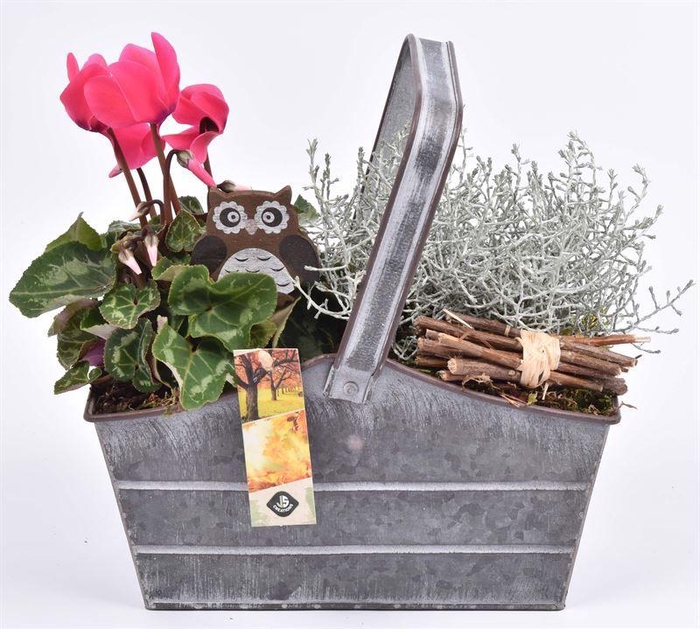 <h4>Zink rechthoek met hengsel 24x11cm</h4>