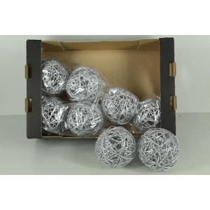 Bruce Ball 15cm Silver Gl(2pc)