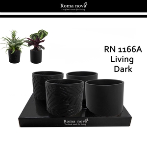 Dec Keramiek Rom 1166A Living Dark (Ø13cm)