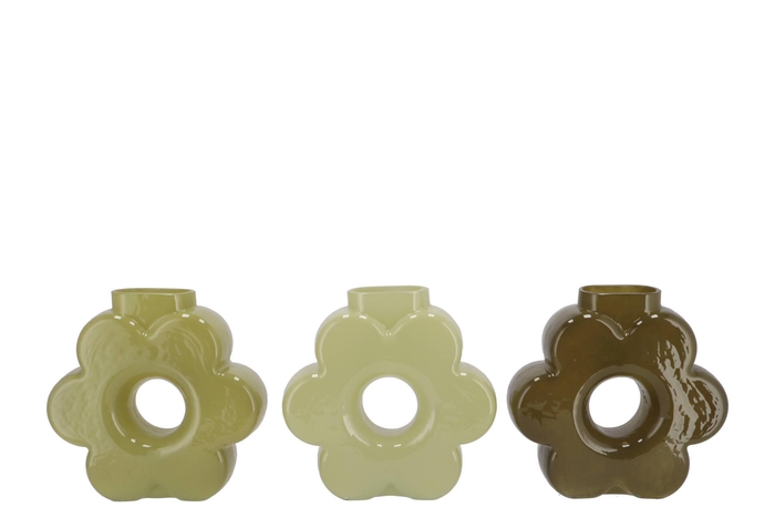 Livia Summer Green Mix Vase Ass 20x7x19cm Nm