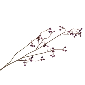 Silk Berry Branched Purple 93cm