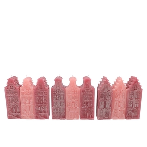 Amsterdam House Sweets Pink Mix Candle 7x7x20cm