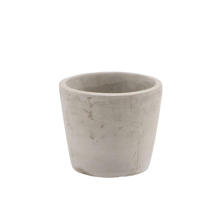 <h4>Concrete Pot Round Grey 11x9cm</h4>
