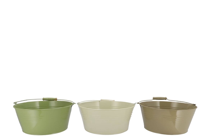 <h4>Zinc Summer Green Mix Basic Bowl Ass 28x12x22cm</h4>