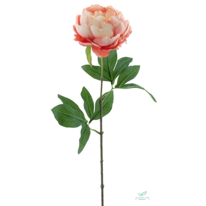 SILK FLOWERS - PAEONY SPRAY CHRISTEL PINK 63CM