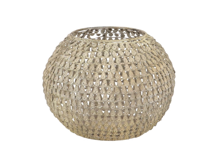 <h4>Casablanca Sand T-lights Iron 13x13x11</h4>