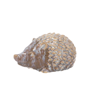 Hedgehog Glaze Grey 16x9x8cm