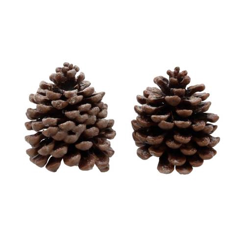 Pinecone Pinea Scented Orange Cinnamon 2 Pcs Slv L19W12H14