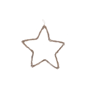 Wreath Vine Twisted Star Ass 35x35x2cm Nm